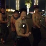 【Vine動画】マッスル忘年会が熱い！　見事な筋肉マッチョ童顔イケメン達が半裸で野外でポージング！
