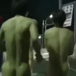 【ゲイ動画】男裸祭りを完全盗撮！　フルチン巨根で街を歩いて褌を締める筋肉イケメン、スリ筋美少年を激写！