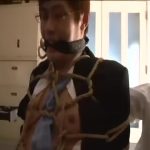 【ゲイ動画】先輩のちんぽが欲しい！　筋肉イケメン後輩を亀甲縛りにしてガン突き巨根連打！　揺れるペニスから零れる先走り汁！