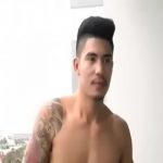 【ゲイ動画】肩のタトゥーがやんちゃそうなスジ筋アジア系外国人が美人モデルとノンケセックスで大量射精！