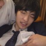【ゲイ動画】エリートジャニーズ系スリ筋リーマンを妬んだ二人のブサメン先輩たちが、オフィスで3P輪姦し！