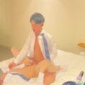 【ゲイ動画】ブレザーを乱し熱く絡み合ってハメ撮りを楽しむ、筋肉イケメンとやんちゃ系イケメンDKのセックス！