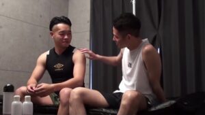  【ゲイ動画ビデオ】綺麗な筋肉をした体育会系スジ筋イケメンがタチでありウケ！　跳躍する肉体美と弾けるゲイセックスがエロく美しい！