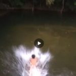 【Vine動画】全裸で傾斜を昇る筋肉童顔イケメン、野生のカッパと言われ何故か池にダイブするｗ