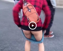 【Vine動画】美少年を背後からズボンをずり下ろしたらまさか尻とちんこが丸見えとかｗ
